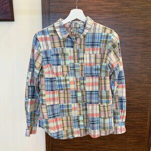 L.L.Bean Women's Plaid Button-Up Top